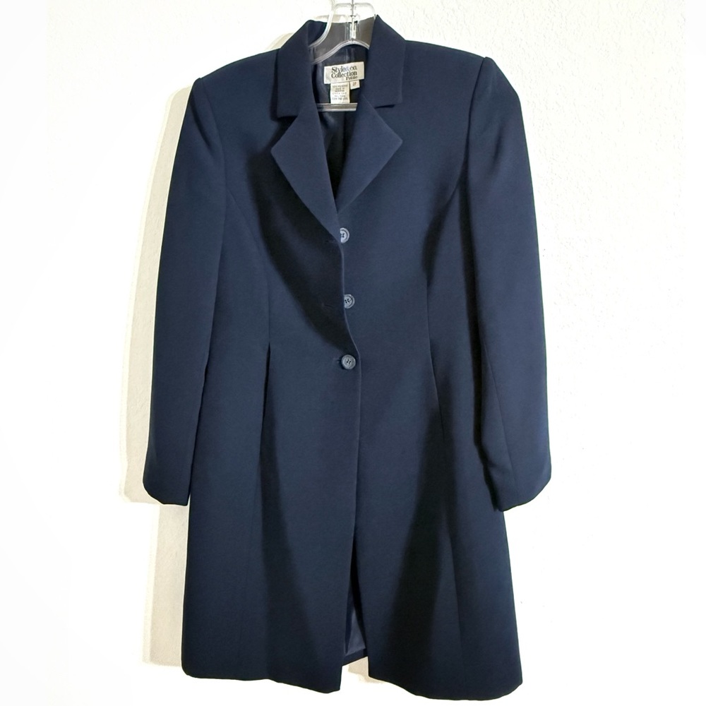 Style & Co. Long Jacket Navy Blazer Size XS 2P